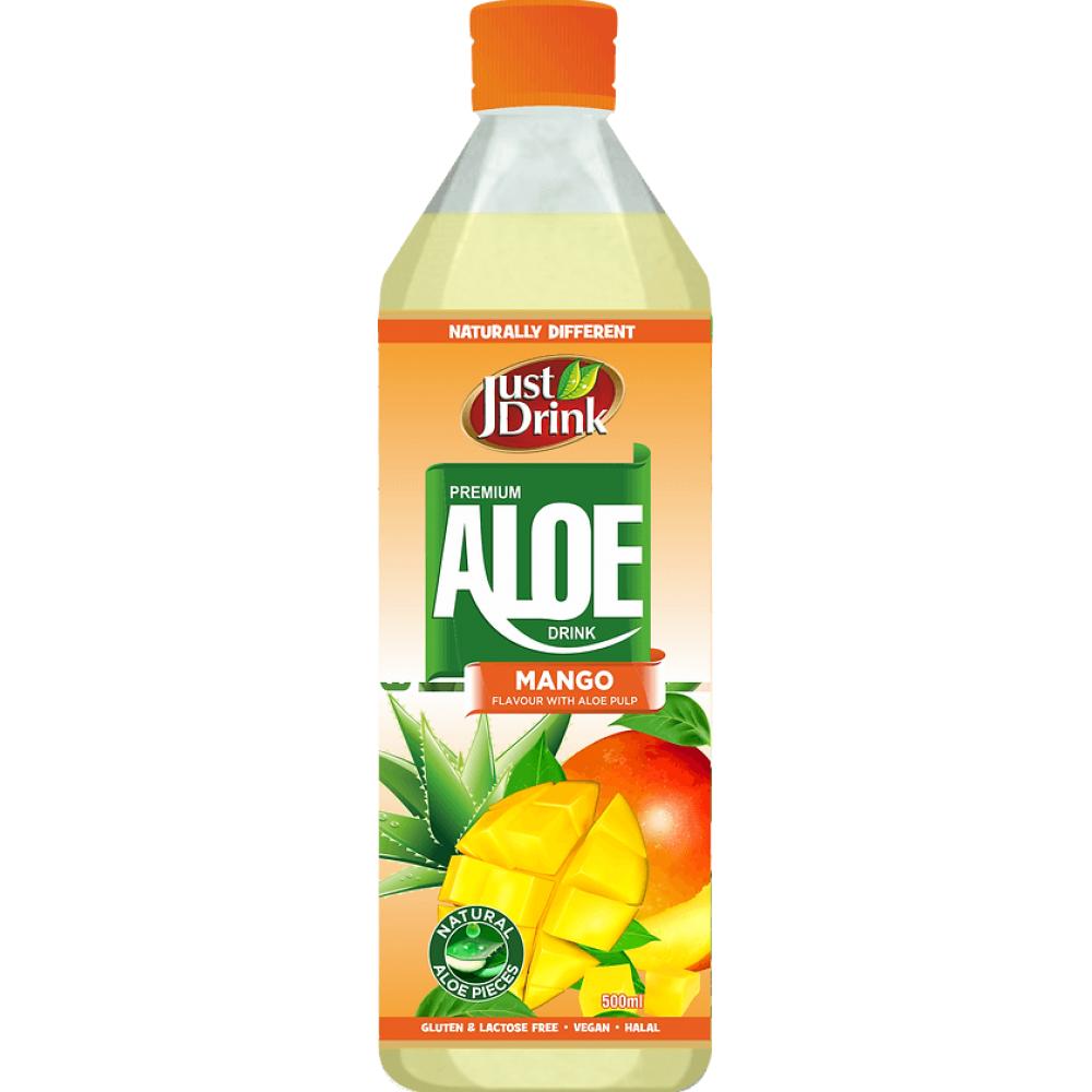 Premium Aloe Vera Drink | 12 x 500ml Bottles | Multiple Flavors with Natural Aloe Pieces Pulp
