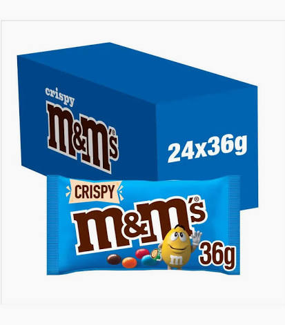 M&M's Crispy Chocolate Sweets - Box of 24 x 36g Bags product image