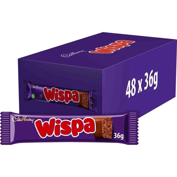 Cadbury Wispa Bar Chocolate Bars - Box of 48 x 36g Bars product image