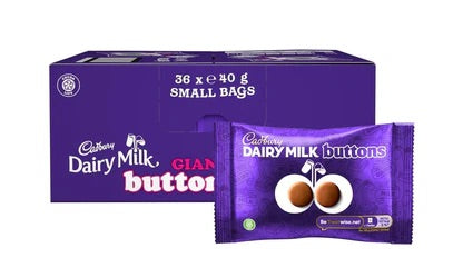 Cadbury Dairy Milk Buttons Small Bag Multipack - Choose Pack Size