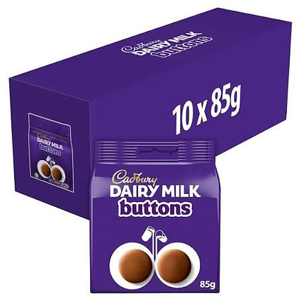 Cadbury Dairy Milk Buttons 85g Bag Multipack - Choose Pack Size