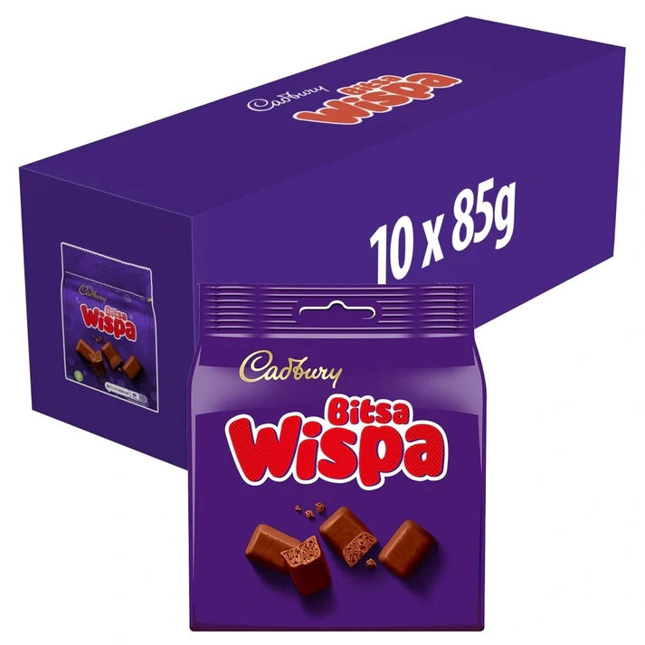 Cadbury Wispa Bitsa 85g Bag Multipack - Choose Pack Size