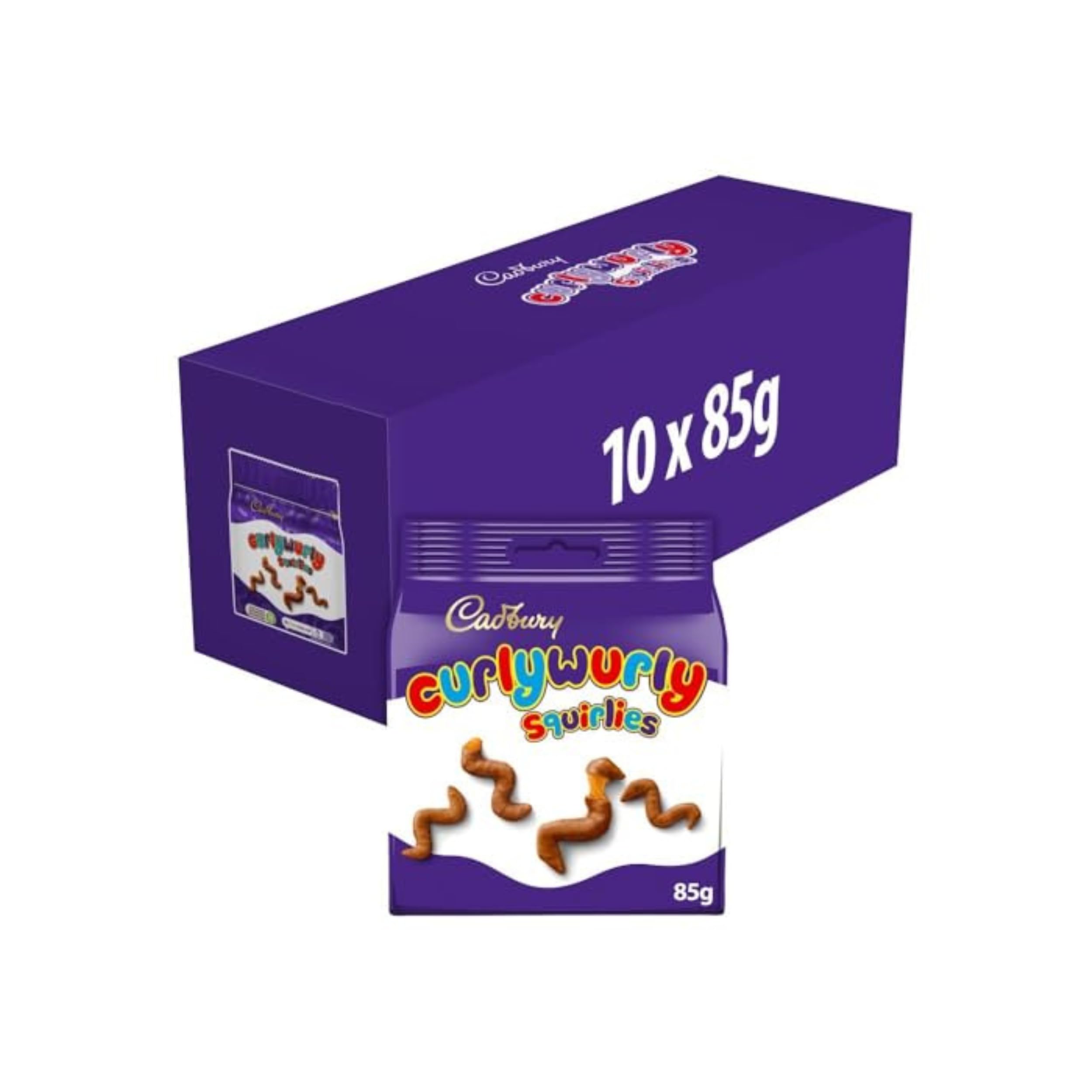Cadbury Curly Wurly Squirlies 85g Bag Multipack - Choose Pack Size