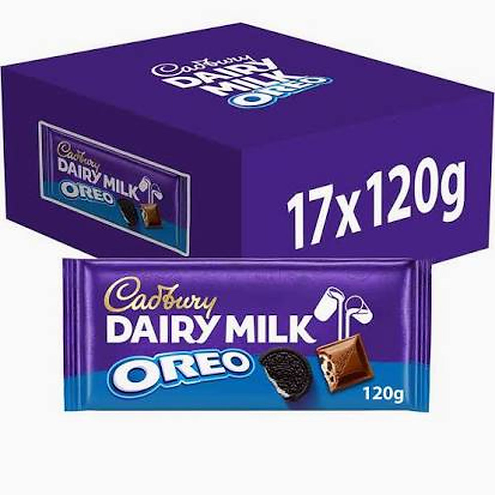 Cadbury Dairy Milk Oreo 120g Bar Multipack - Choose Pack Size
