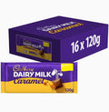 Cadbury Dairy Milk Caramel 120g Bar Multipack - Choose Pack Size