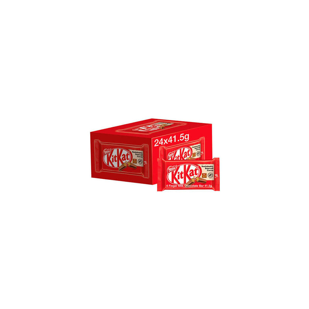 KitKat 4 Finger Chocolate Bars 99p PMP - Box of 24 x 41.5g Bars product image