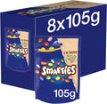 Smarties Milk Chocolate Pouch Chocolate Bars - Box of 8 x 105g Bars product image