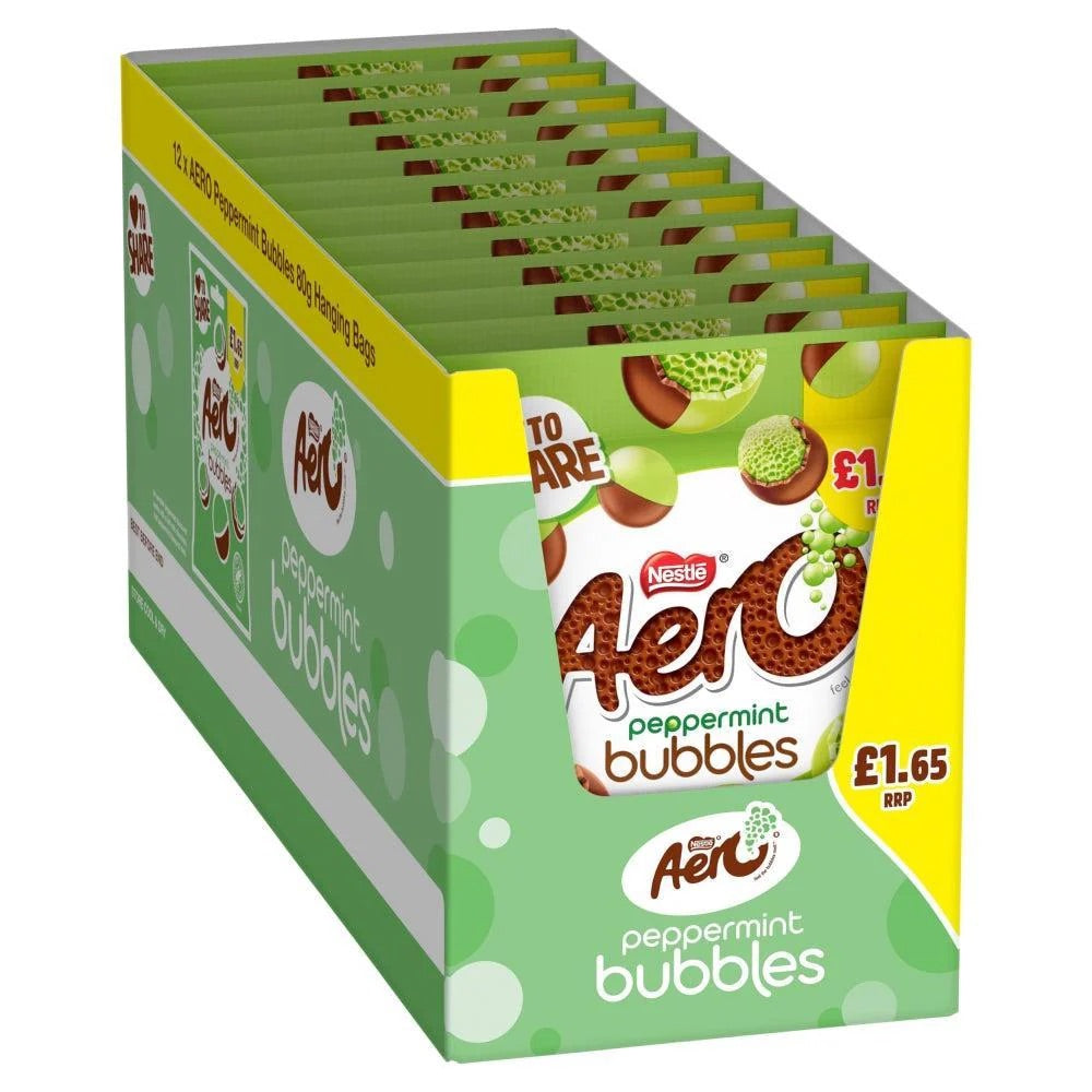 Aero Peppermint Bubbles Chocolate Bars £1.65 PMP - Box of 12 x 80g Bars product image