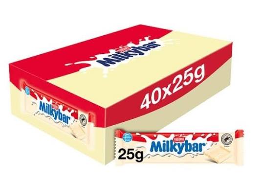 Milkybar Medium Bar Chocolate Bars 99p PMP - Box of 40 x 25g Bars product image