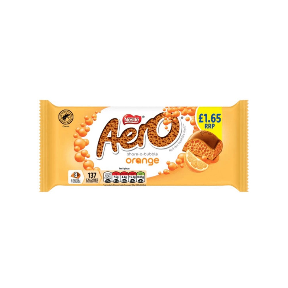 Aero Orange 90g sharing chocolate bar