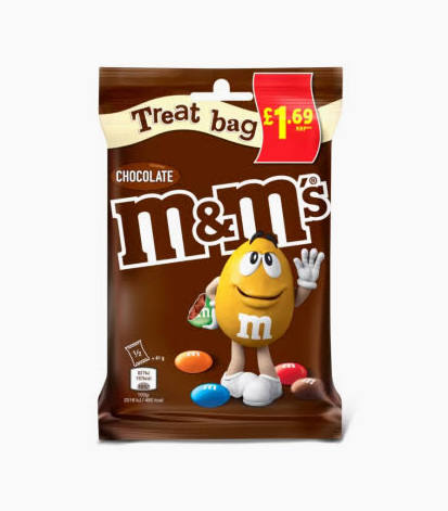 M&M's Chocolate Marvel Limited Edition Treat Bag 16 x 82g £1.69 PMP – Single Pack 82g