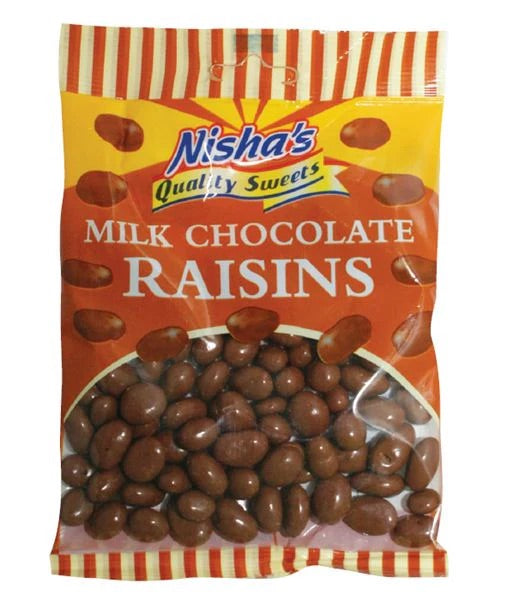 Nisha's Milk Chocolate Raisins Multipack - Choose Pack Size