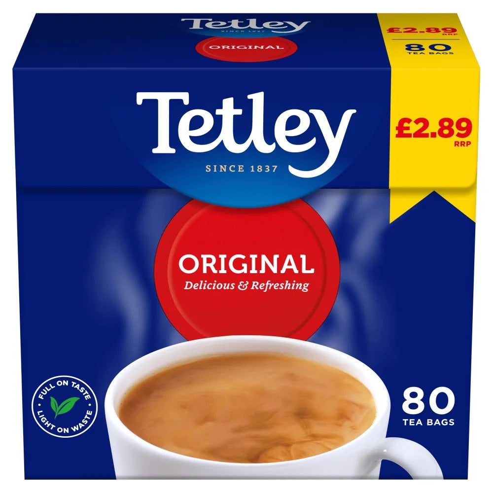 Tetley Original Tea Bags 6 x 80 bags £3.35 PMP product image