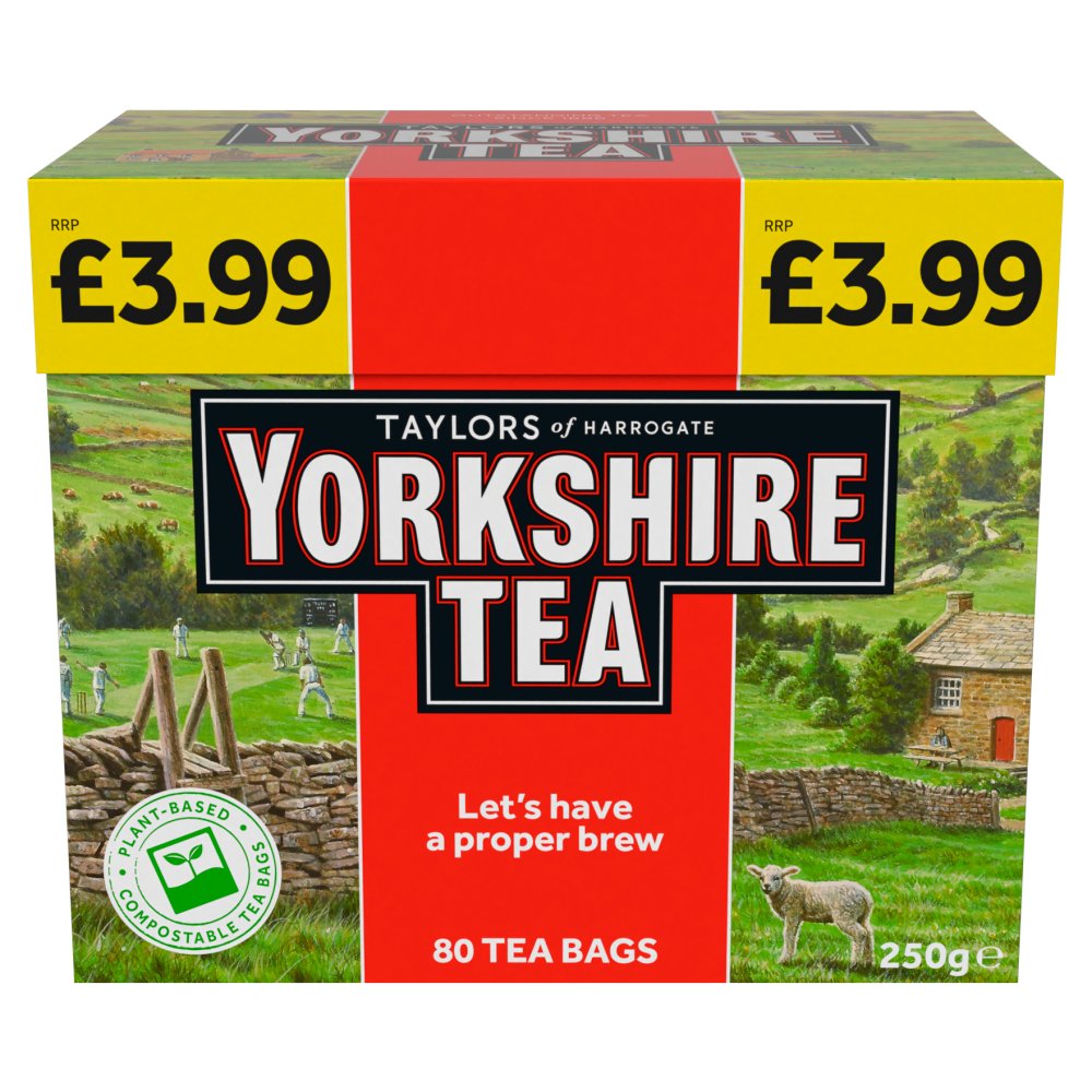 Yorkshire Tea Tea Bags 12 x 80 bags £3.99 PMP product image