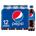 Pepsi Regular 500ml Soft drink Multipack - Choose Pack Size