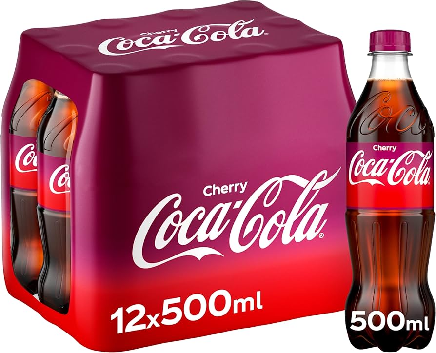 Coca-Cola Cherry Coke 500ml Soft drink Multipack - Choose Pack Size