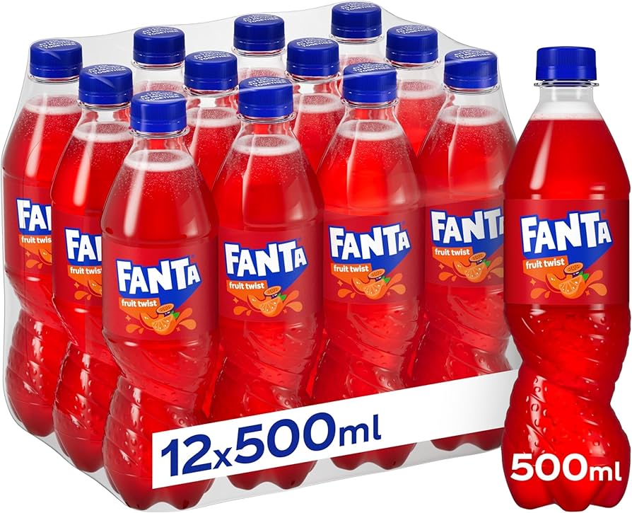 Fanta Fruit Twist 500ml Soft drink Multipack - Choose Pack Size