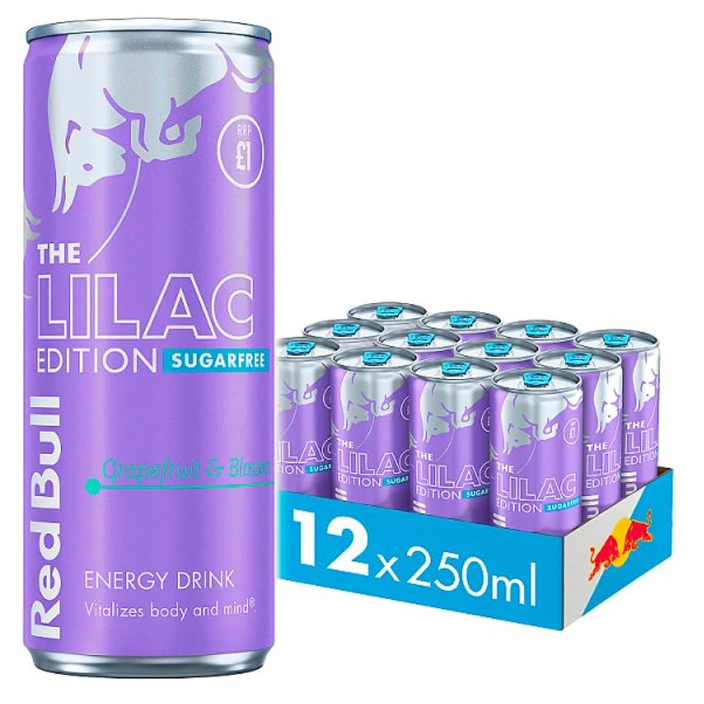 Red Bull Lilac Edition Sugarfree Grapefruit and Blossom case product image