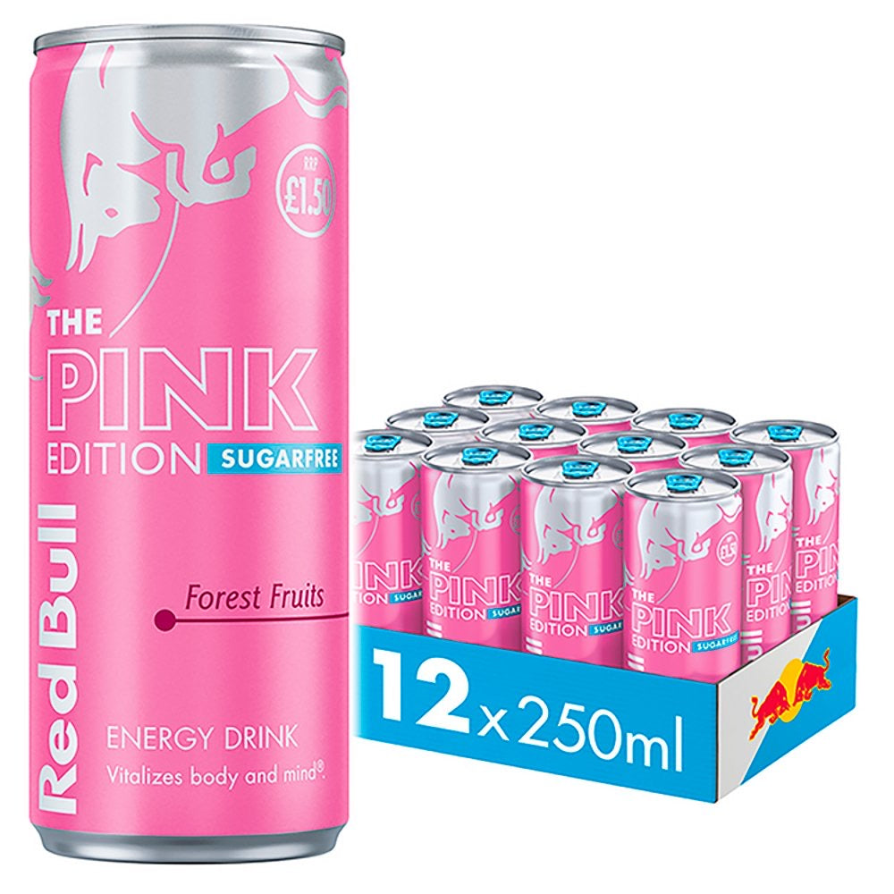 Red Bull Pink Edition Sugarfree Forest Fruits case product image