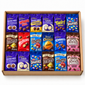 18 sealed chocolate bags in an open kraft gift box – Congratulations Chocolate Bag Box – 18 Chocolate Bags