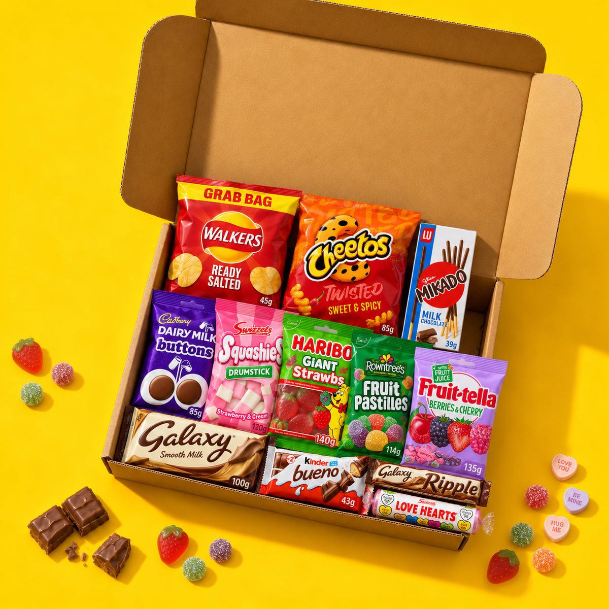 Long-Distance Hug Box open snack box
