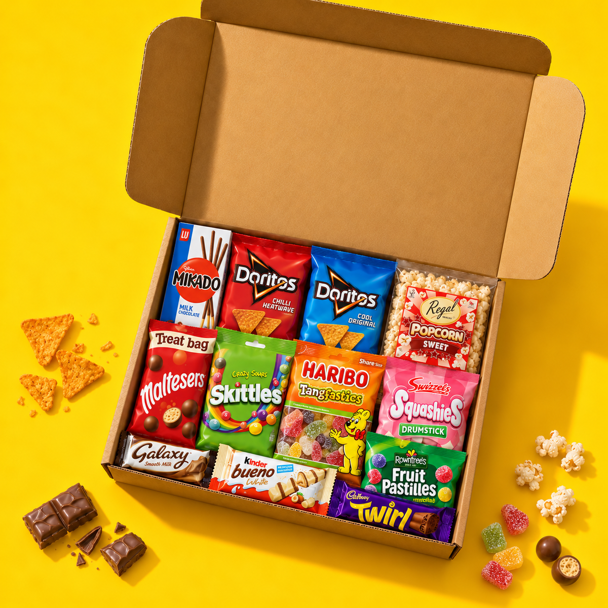 Birthday Box by Age — age 18 open snack box