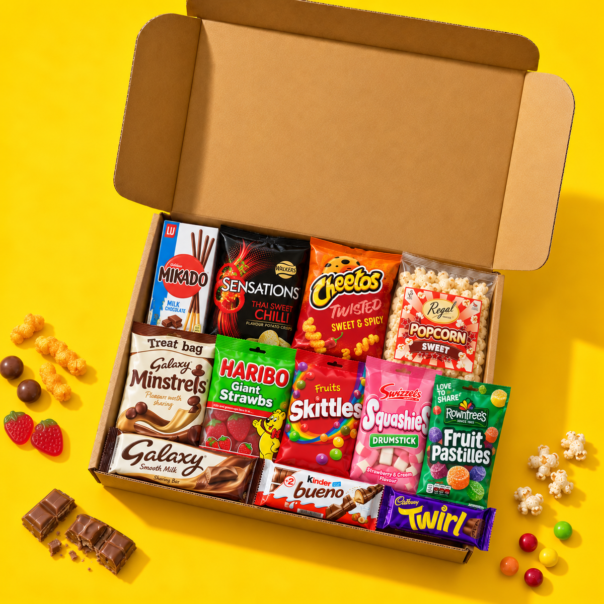 Birthday Box by Age — age 21 open snack box