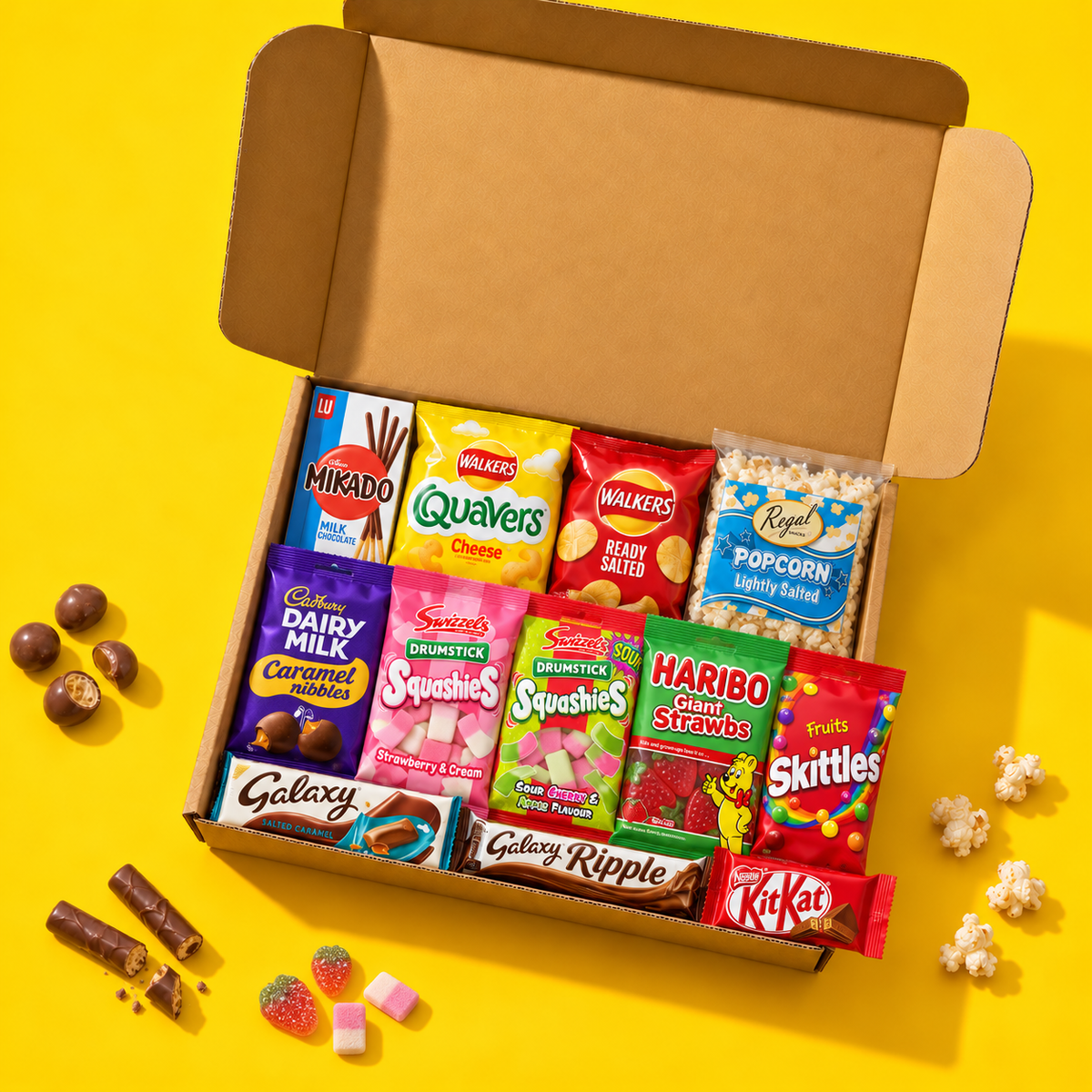 Breakup Recovery Box open snack box
