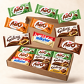 Illustration of Christmas After-Dinner Mint and Orange Bars – 18 Sharing Bars in a kraft box