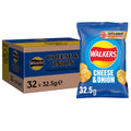Walkers Cheese & Onion Singles Crisps - Box of 32 x 32.5g Bags product image