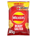 Walkers Ready Salted Grab Bags Crisps - Box of 32 x 45g Bags product image