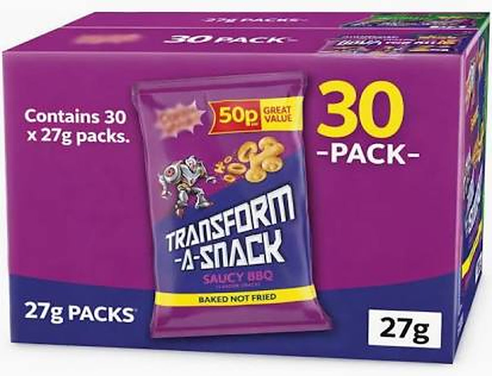 Golden Wonder Transform-A-Snack Saucy BBQ Crisps 50p PMP - Box of 30 x 27g Bags product image