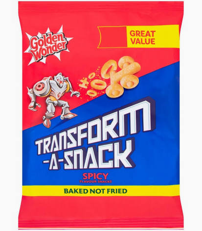 Golden Wonder Transform-A-Snack Spicy 27g Multipack - Choose Pack Size