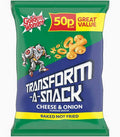 Golden Wonder Transform-A-Snack Cheese & Onion 27g Multipack - Choose Pack Size