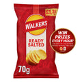 Walkers Ready Salted Crisps 70g Multipack - Choose Pack Size