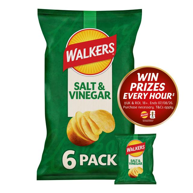 Walkers Salt & Vinegar Crisps Multipack - Box of 1 x 150g Bags product image