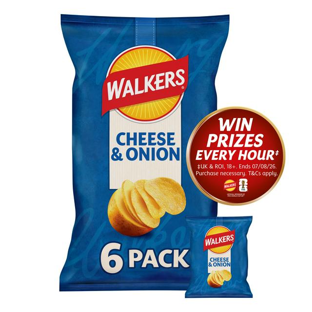 Walkers Cheese & Onion Crisps Multipack - Box of 1 x 150g Bags product image