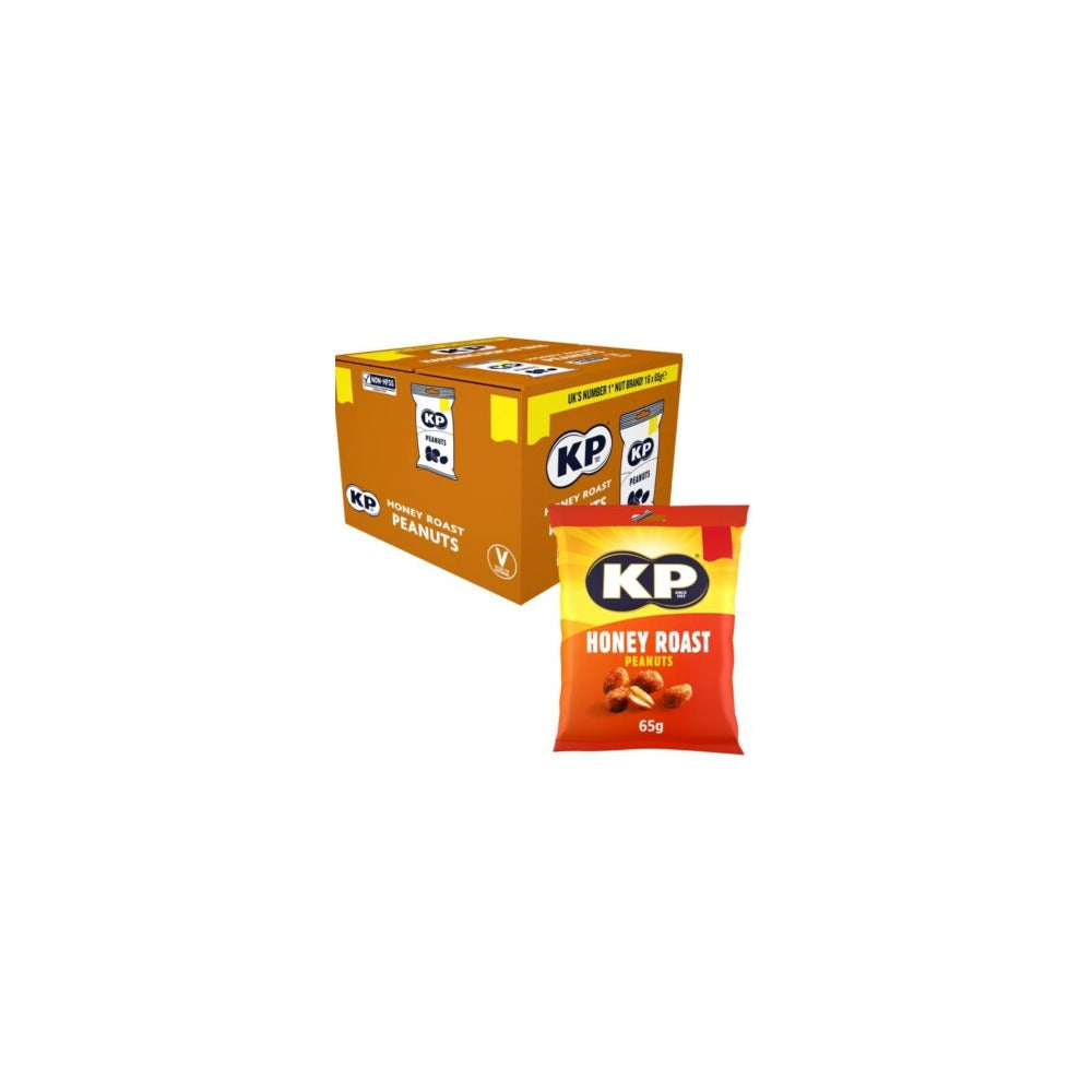 KP Honey Roast Peanuts £1.35 PMP - Box of 16 x 65g Bags product image