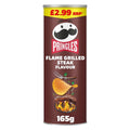 Pringles Flame Grilled Steak 165g Multipack - Choose Pack Size