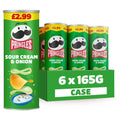 Pringles Sour Cream & Onion Crisps £2.99 PMP - Box of 6 x 165g Bags product image