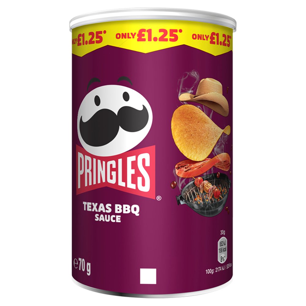 Pringles Texas BBQ Sauce 70g Multipack - Choose Pack Size