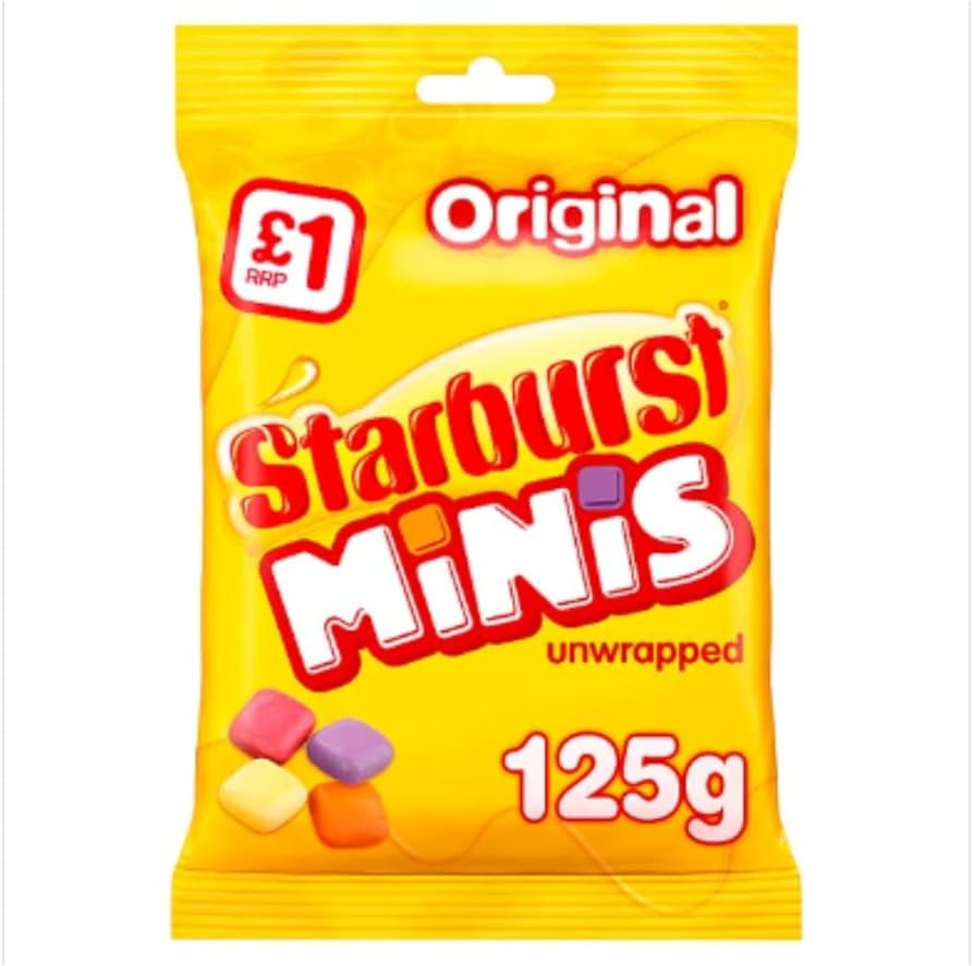 Starburst Minis Original 125g Multipack - Choose Pack Size