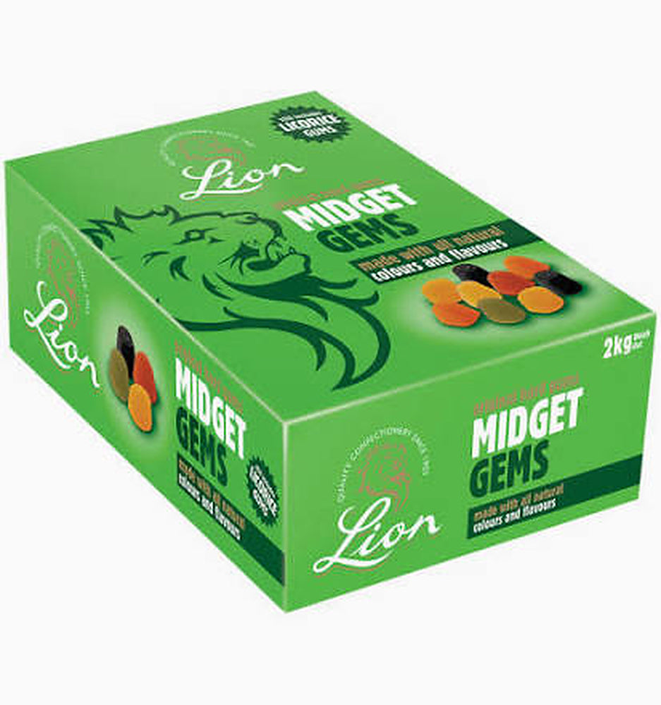 Lion Midget Gems Weigh Out Chewing Gum - 2kg Weigh-Out Box product image