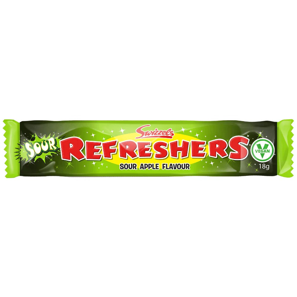 Swizzels Refreshers Sour Apple Chew Bars Multipack - Choose Pack Size