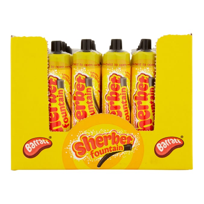 Barratt Sherbet Fountain Sweets - Box of 48 x 25g Packs product image