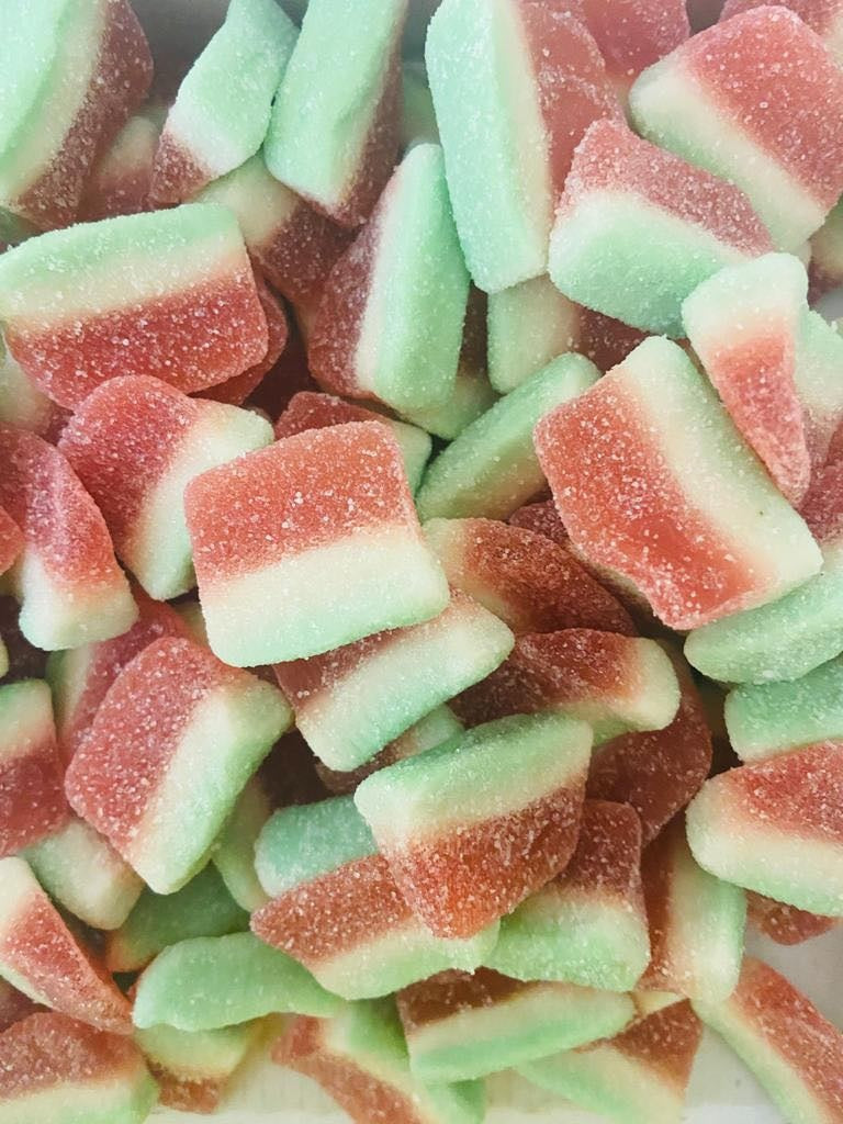 Yummy Gummy Watermelon Slices weigh-out Sweets - Box of 1 x 1000g Bags product image