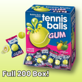 Fini Tennis Balls Gum full 200 piece box