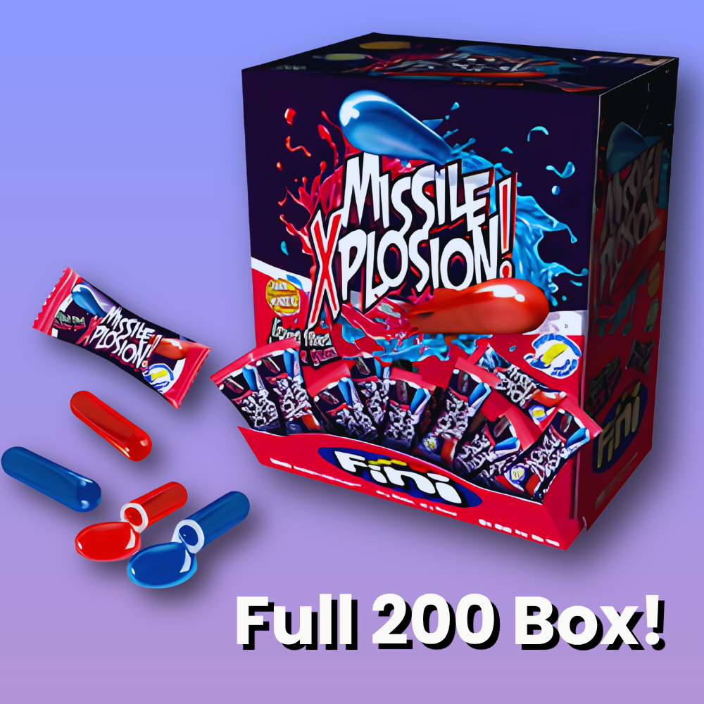 Fini Missile Xplosion Gum full 200 piece box