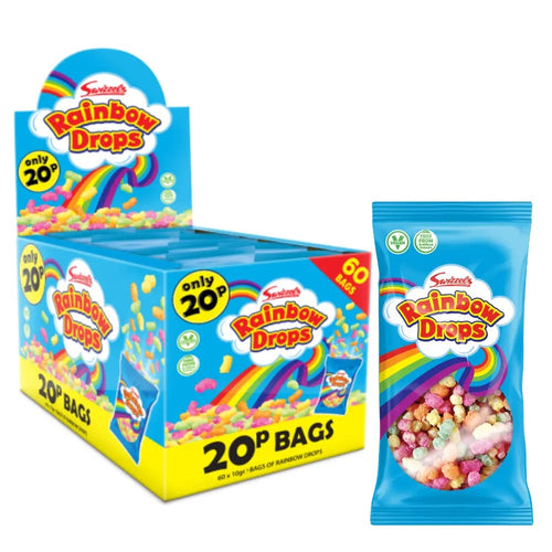 Barratt Rainbow Drops 50 x bags Sweets 20p PMP - Box of 50 product image