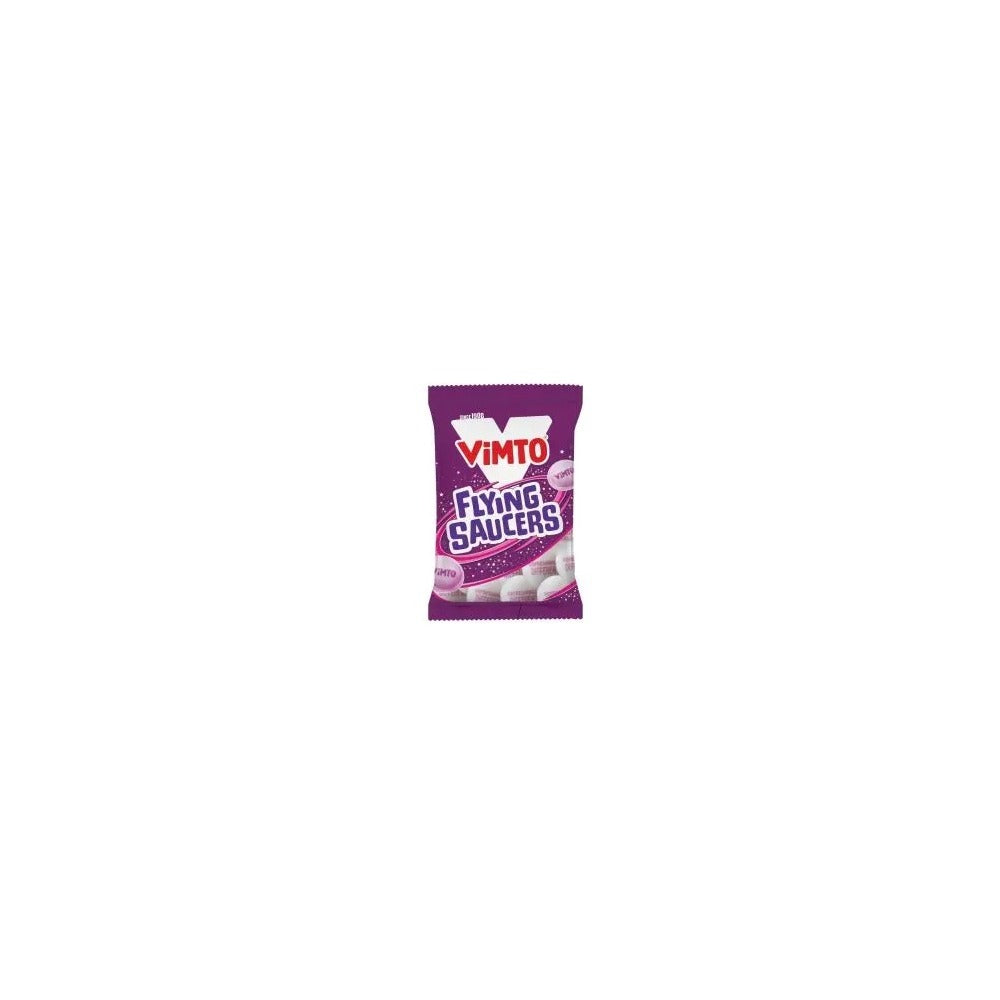 Vimto Flying Saucers bags Sweets - Box of 10 x 33g Bags product image